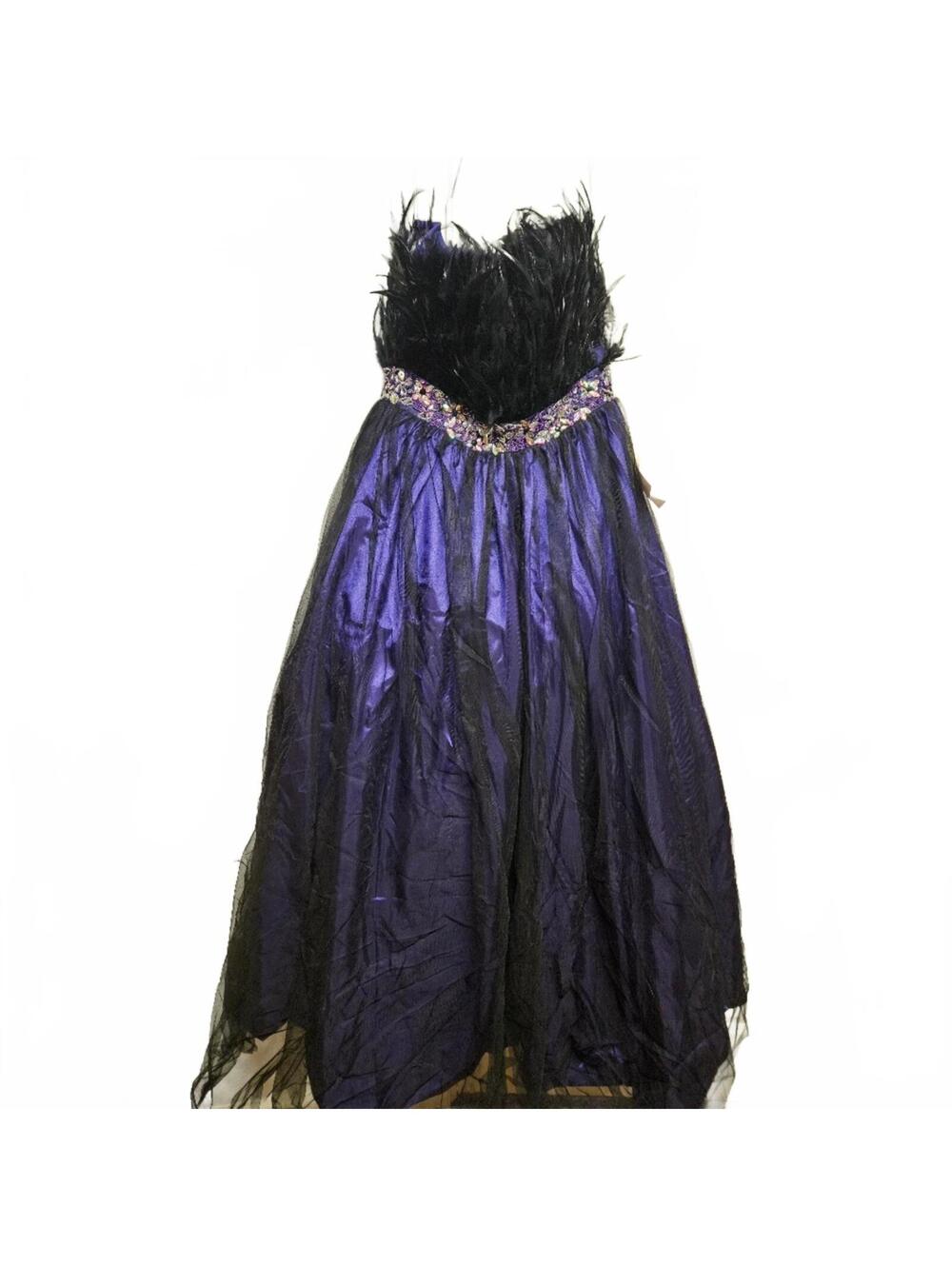 Lanting | Enchanting Purple and Black Gown | 6